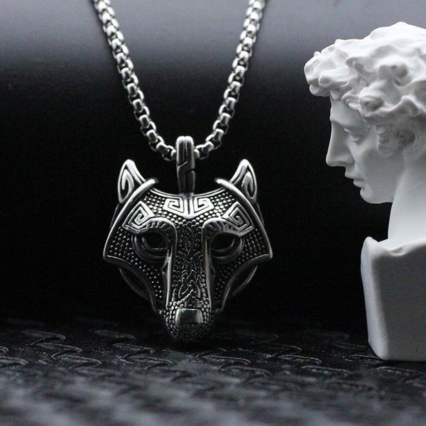 pendant necklaces wolf necklace men stainless steel chain domineering animal hip hop punk king of the forest accessories, Silver
pendant necklaces wolf necklace men stainless steel chain domineering animal hip hop punk king of the forest accessories, Silver