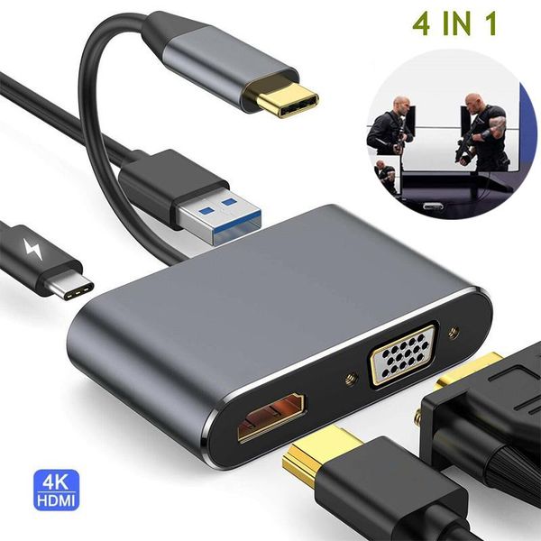 audio cables & connectors 4 in 1 usb c type to 4k adapter vga usb3.0 video converter pd 87w fast charger projector tv for macbook pro samsun
audio cables & connectors 4 in 1 usb c type to 4k adapter vga usb3.0 video converter pd 87w fast charger projector tv for macbook pro samsun