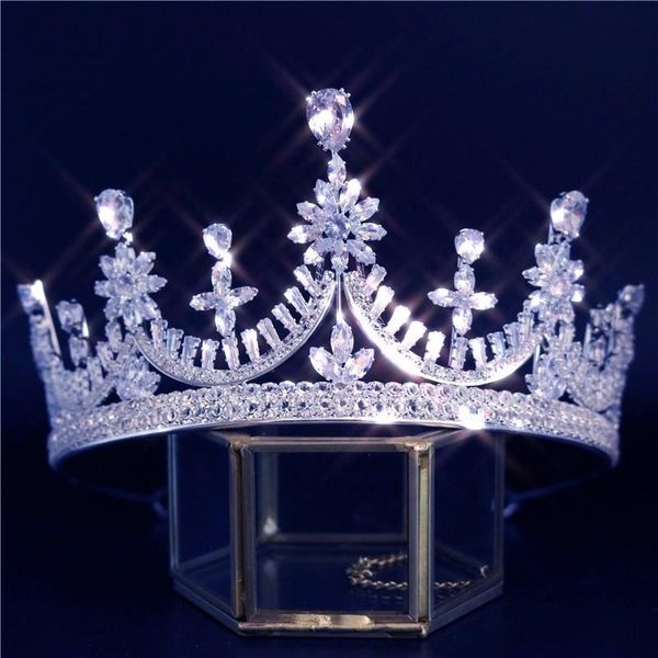 hair clips & barrettes princess crown fashion trendy women bride wedding accessories cubic zirconia luxury jewelry couronne de mariage, Golden;silver 
hair clips & barrettes princess crown fashion trendy women bride wedding accessories cubic zirconia luxury jewelry couronne de mariage, Golden;silver