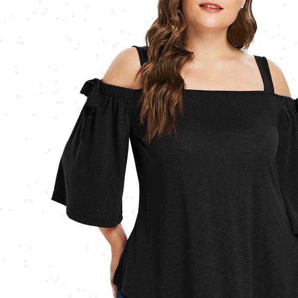 plus size summer casual women blouses asymmetric cold shoulder bow camisas mujer clothes, White
plus size summer casual women blouses asymmetric cold shoulder bow camisas mujer clothes, White