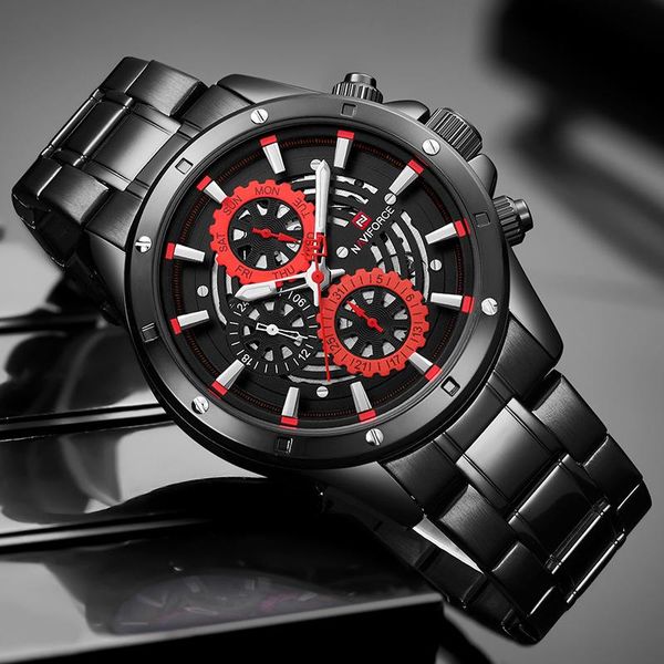wristwatches naviforce men business watches fashion military quartz wristwatch male luxury waterproof stainless steel clock relogio masculin, Slivery;brown
wristwatches naviforce men business watches fashion military quartz wristwatch male luxury waterproof stainless steel clock relogio masculin, Slivery;brown