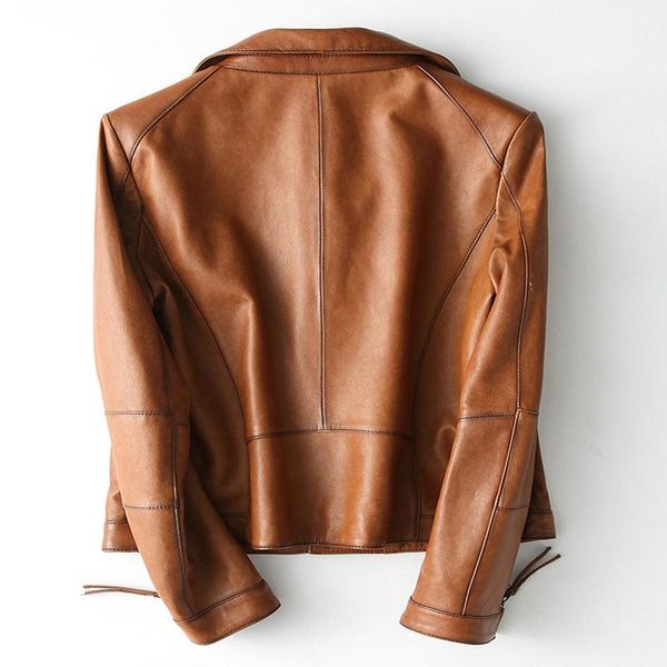 women's leather & faux fashion streetwear female jacket coat spring autumn elegant casual punk motorcycle genuine jackets women, Black
women's leather & faux fashion streetwear female jacket coat spring autumn elegant casual punk motorcycle genuine jackets women, Black