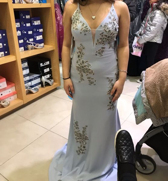 light blue long prom dress v neck applique sleeveless event wear party gown custom made plus size available, Black
light blue long prom dress v neck applique sleeveless event wear party gown custom made plus size available, Black