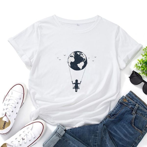 women's t-shirt swing girl women swinging far away graphic t shirts tee shirt femme streetwear short-sleeved woman tshirt, White
women's t-shirt swing girl women swinging far away graphic t shirts tee shirt femme streetwear short-sleeved woman tshirt, White