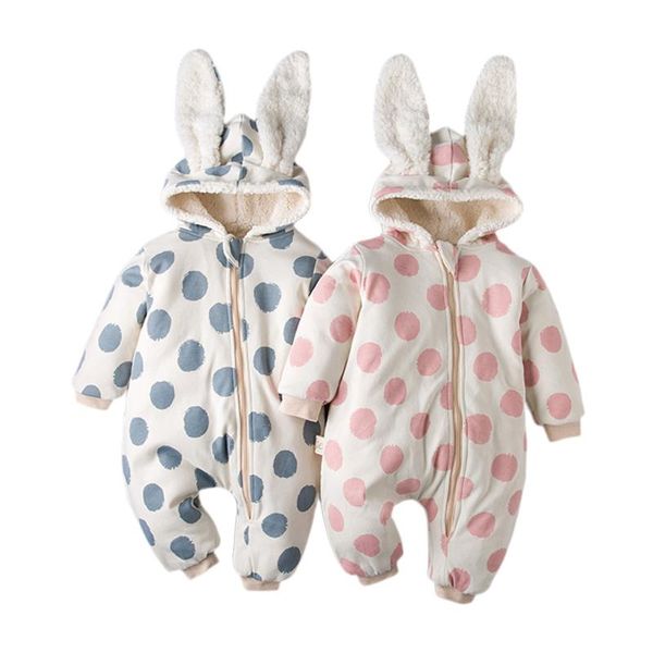 born infant baby boys girls warm polka dot zipper thick hooded romper outfits cotton body long sleeve clothes jumpsuits, Blue
born infant baby boys girls warm polka dot zipper thick hooded romper outfits cotton body long sleeve clothes jumpsuits, Blue