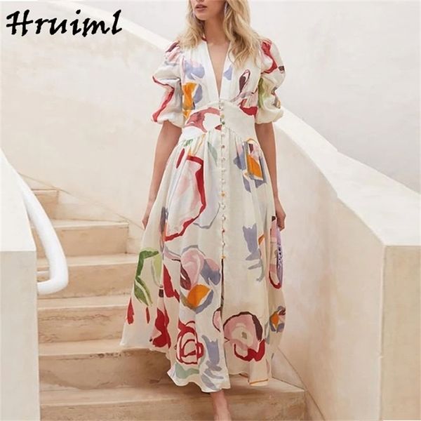 long dresses for women fashion print half sleeve v neck maxi casual high waist button holiday beach autumn vestido 210513, Black;gray
long dresses for women fashion print half sleeve v neck maxi casual high waist button holiday beach autumn vestido 210513, Black;gray