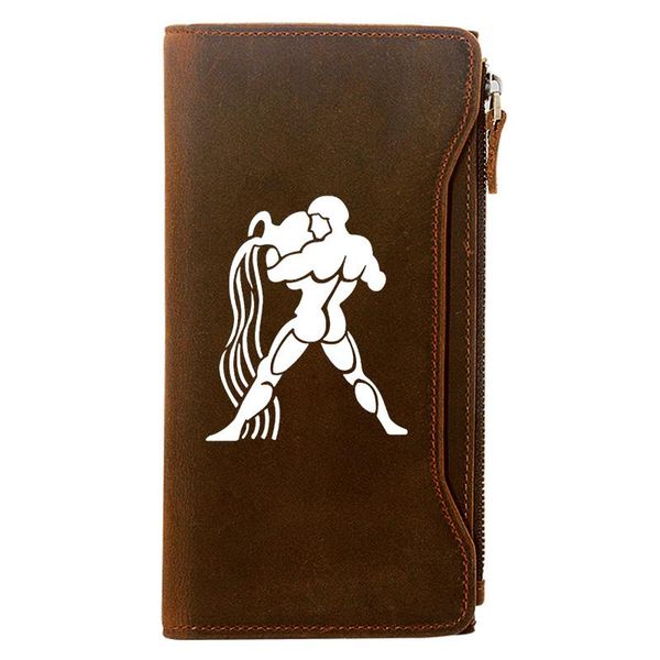 wallets aquarius genuine leather wallet men long purse with phone bag zipper card holder clutch money clip gift, Red;black
wallets aquarius genuine leather wallet men long purse with phone bag zipper card holder clutch money clip gift, Red;black