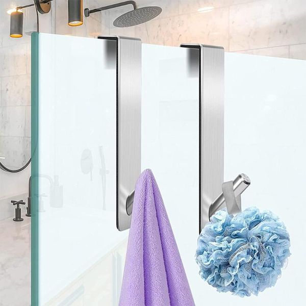 hooks & rails 2pc detachable shower door hook kitchen wall punch-single hanging towel clothes storage rack bathroom accessorie
hooks & rails 2pc detachable shower door hook kitchen wall punch-single hanging towel clothes storage rack bathroom accessorie
