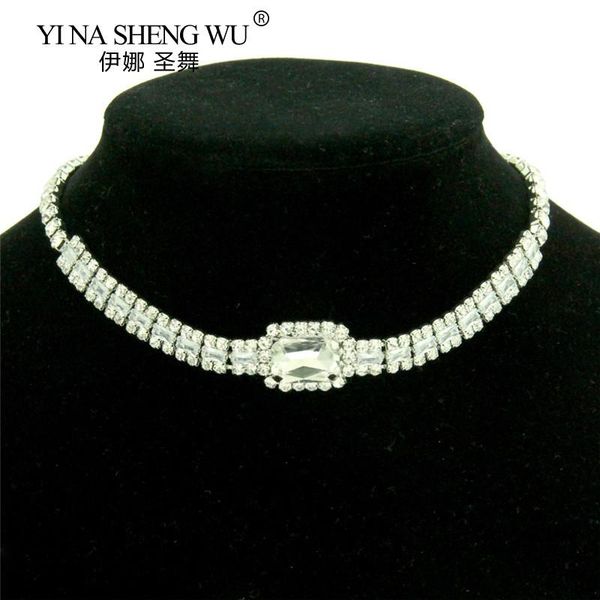 chokers crystal rhinestone choker necklace women wedding accessories silver color chain hip hop punk gothic jewelry, Golden;silver
chokers crystal rhinestone choker necklace women wedding accessories silver color chain hip hop punk gothic jewelry, Golden;silver