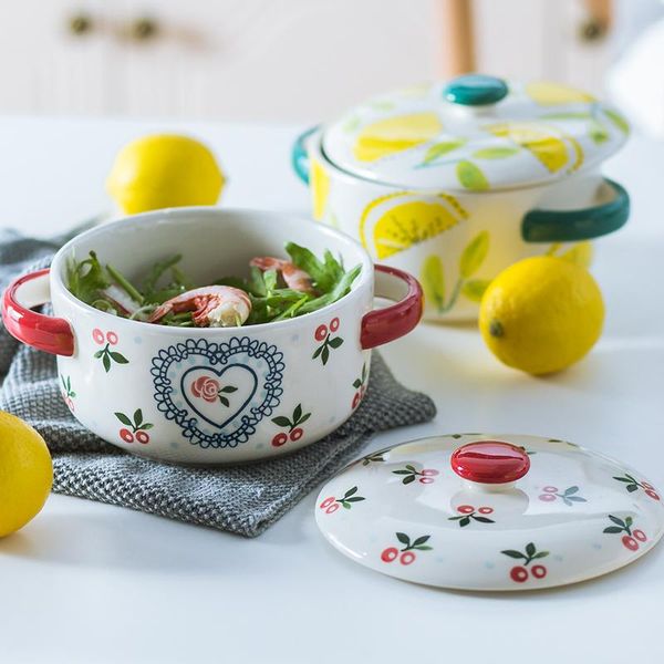 bowls hand painted cherry bowl with cover student dormitory lovely household japanese style double ear soup
bowls hand painted cherry bowl with cover student dormitory lovely household japanese style double ear soup