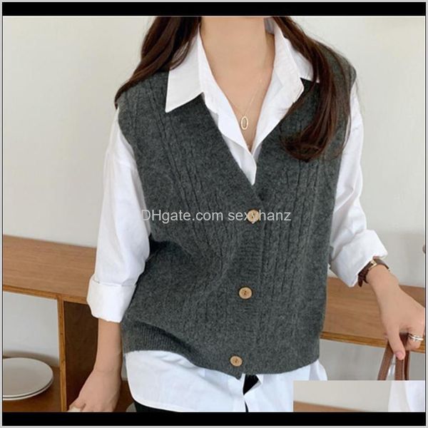 knits & tees womens clothing apparel drop delivery 2021 preppy single breasted knit spring autumn sleeveless sweater vest women knitted crop, White
knits & tees womens clothing apparel drop delivery 2021 preppy single breasted knit spring autumn sleeveless sweater vest women knitted crop, White