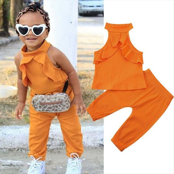 toddler kids baby girl solid clothes sleeveless long pants outfits 2pcs set, White
toddler kids baby girl solid clothes sleeveless long pants outfits 2pcs set, White