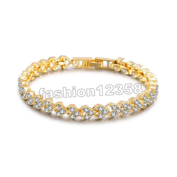 rome crystal zircon heart charm bracelet beads tennis bracelet bangle 3 colors chain bride bracelet for women/men party jewelry gift accesso, Golden;silver
rome crystal zircon heart charm bracelet beads tennis bracelet bangle 3 colors chain bride bracelet for women/men party jewelry gift accesso, Golden;silver