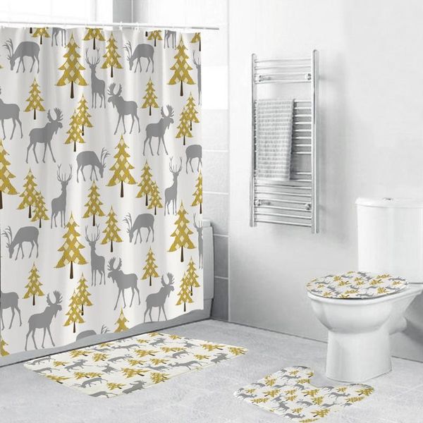 shower curtains simple christmas tree snowman car cartoon series 3d digital printing bathroom four-piece set
shower curtains simple christmas tree snowman car cartoon series 3d digital printing bathroom four-piece set