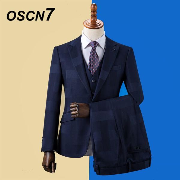 men's suits & blazers oscn7 2021 stripe custom made men slim fit wedding party mens tailor suit fashion 3 piece blazer pants vest zm-59, White;black
men's suits & blazers oscn7 2021 stripe custom made men slim fit wedding party mens tailor suit fashion 3 piece blazer pants vest zm-59, White;black