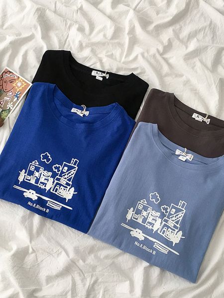 women's t-shirt loose print bottom t-shirt summer 2021 women casual o-neck korean design sense pullovers versatile short sleeve to, White
women's t-shirt loose print bottom t-shirt summer 2021 women casual o-neck korean design sense pullovers versatile short sleeve to, White