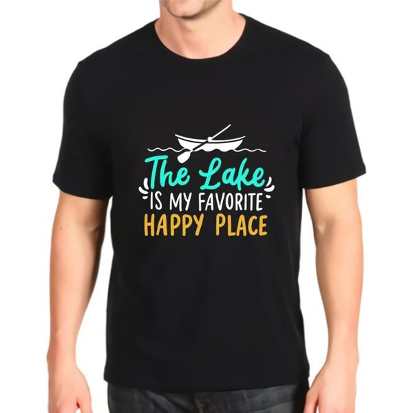 men's t-shirts printed tshirt fashion boating lake mens loose customization tees, White;black
men's t-shirts printed tshirt fashion boating lake mens loose customization tees, White;black