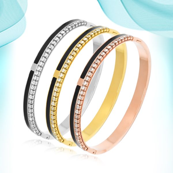 fashion titanium steel bangle anti fading natural stone diamond bracelet simple type jewelry customized for women indian brilliant hand acce, Black
fashion titanium steel bangle anti fading natural stone diamond bracelet simple type jewelry customized for women indian brilliant hand acce, Black