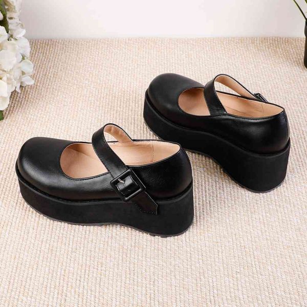sandals female buckle wees solid lolita thick bottom gothic shoes fashion sweet platform women pumps, Black
sandals female buckle wees solid lolita thick bottom gothic shoes fashion sweet platform women pumps, Black