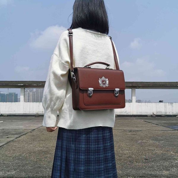 jk uniform bag, school double shoulder messenger one hand-held women's versatile college cambridge bag
jk uniform bag, school double shoulder messenger one hand-held women's versatile college cambridge bag