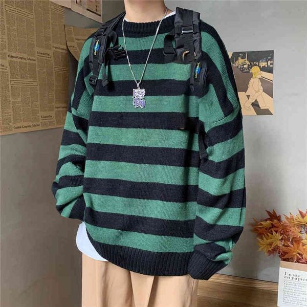 fashion stripe men's couple's round neck knitted casual sweaters, urban hip-hop trend men's and women's, White;black
fashion stripe men's couple's round neck knitted casual sweaters, urban hip-hop trend men's and women's, White;black