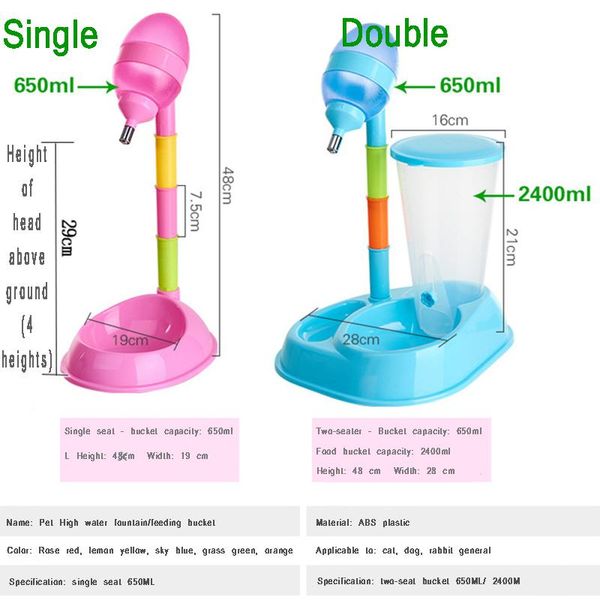 650ml pet cats automatic feeders large capacity water fountain plastic dog bottle feeding bowls dispenser for cat &
650ml pet cats automatic feeders large capacity water fountain plastic dog bottle feeding bowls dispenser for cat &