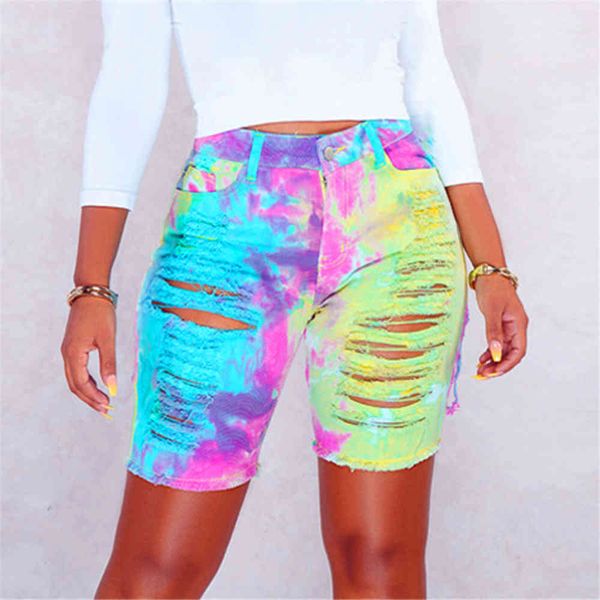 shorts hole tie dye high waist denim shorts women 2021 summer hollow out stretch ripped streetwear lady knee length jeans, White;black
shorts hole tie dye high waist denim shorts women 2021 summer hollow out stretch ripped streetwear lady knee length jeans, White;black
