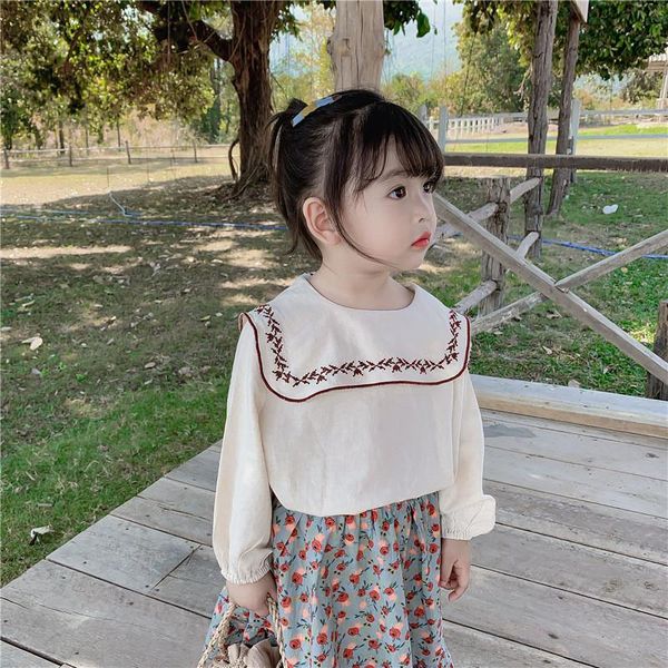 shirts toddler girls blouse embroidered doll collar long sleeve shirt for girl korean fashion baby kids clothes 2021 spring child, White;black
shirts toddler girls blouse embroidered doll collar long sleeve shirt for girl korean fashion baby kids clothes 2021 spring child, White;black