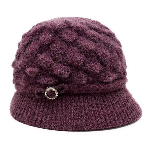 berets practical cold warm hat vibrant color winter knit keep warmth soft with visor, Blue;gray
berets practical cold warm hat vibrant color winter knit keep warmth soft with visor, Blue;gray