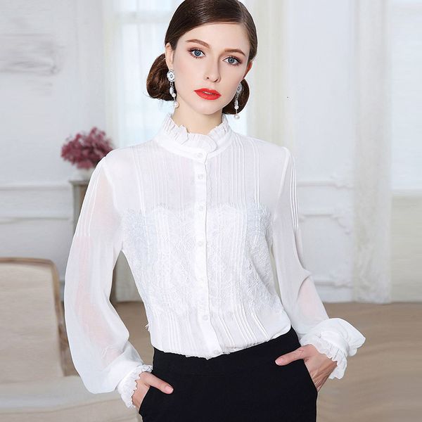 jackets spring fashin woman ruffled collar lace embroidery patchwork sheer long sleeve shirt female elegant blouse xxl, Black;brown
jackets spring fashin woman ruffled collar lace embroidery patchwork sheer long sleeve shirt female elegant blouse xxl, Black;brown
