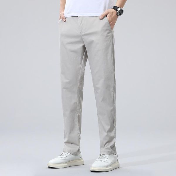 men's pants spring summer business stretch cotton spandex chinos trousers casual grey thin fashion middle-aged pant male 40, Black
men's pants spring summer business stretch cotton spandex chinos trousers casual grey thin fashion middle-aged pant male 40, Black