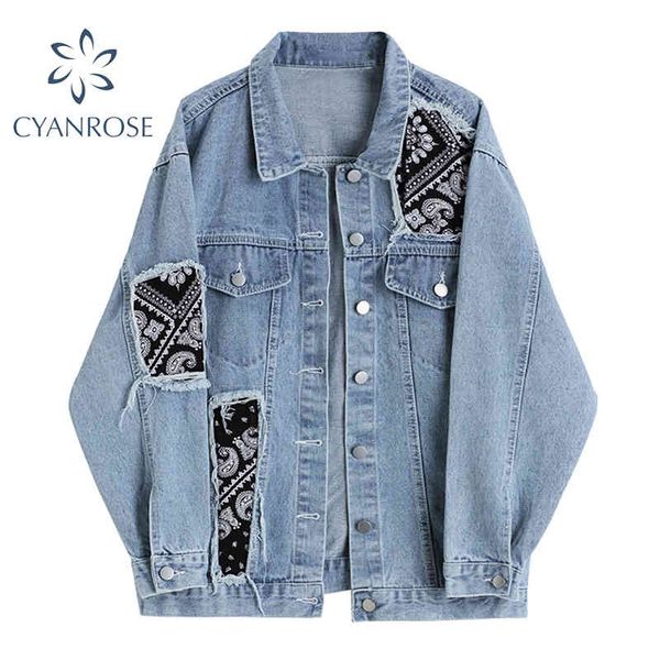 streetwear patchwork denim jacket & coat women single breasted cardigan lapel outerwear harajuku trendy y2k casual outer to 210417, Black;brown
streetwear patchwork denim jacket & coat women single breasted cardigan lapel outerwear harajuku trendy y2k casual outer to 210417, Black;brown