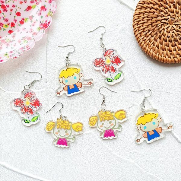 dangle & chandelier cute child graffiti boy girl florets 2021 drop earrings funny cartoon figure acrylic for women jewelry gifts, Silver
dangle & chandelier cute child graffiti boy girl florets 2021 drop earrings funny cartoon figure acrylic for women jewelry gifts, Silver