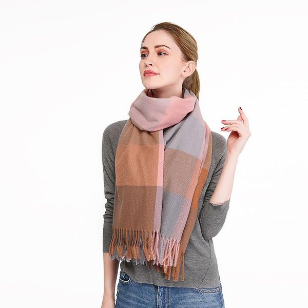 scarves vintage plaid women scarf winter shawl and wraps bandana pashmina soft female foulard wj0117, Blue;gray
scarves vintage plaid women scarf winter shawl and wraps bandana pashmina soft female foulard wj0117, Blue;gray