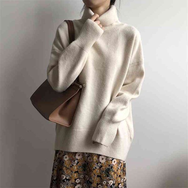 women's sweaters sweater women autumn and winter turtleneck temperament lazy style loose thick solid color warm knitted j49 yrri, White;black
women's sweaters sweater women autumn and winter turtleneck temperament lazy style loose thick solid color warm knitted j49 yrri, White;black