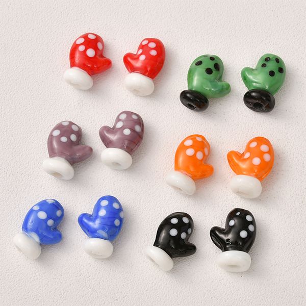 30pcs 14x18mm handmade christmas gloves lampwork beads fashion diy loose spacer bead for jewelry making bracelet necklace earring, Black
30pcs 14x18mm handmade christmas gloves lampwork beads fashion diy loose spacer bead for jewelry making bracelet necklace earring, Black