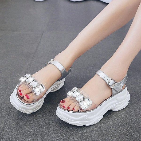 sandals rhinestone platform women thick sole pvc summer fashion transparent open toe black silver mujer
sandals rhinestone platform women thick sole pvc summer fashion transparent open toe black silver mujer