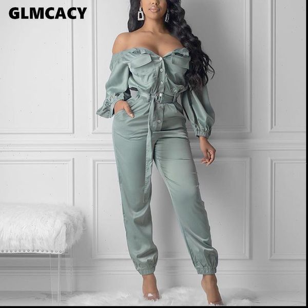 women streetwear jumpsuits off shoulder bow autumn casual solid loose ankle length pants plus size, Black;white
women streetwear jumpsuits off shoulder bow autumn casual solid loose ankle length pants plus size, Black;white