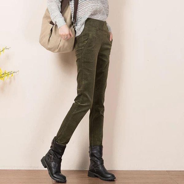 plus size 4xl corduroy women capris pencil casual high waist solid trousers vintage slim mom work female, Black;white
plus size 4xl corduroy women capris pencil casual high waist solid trousers vintage slim mom work female, Black;white