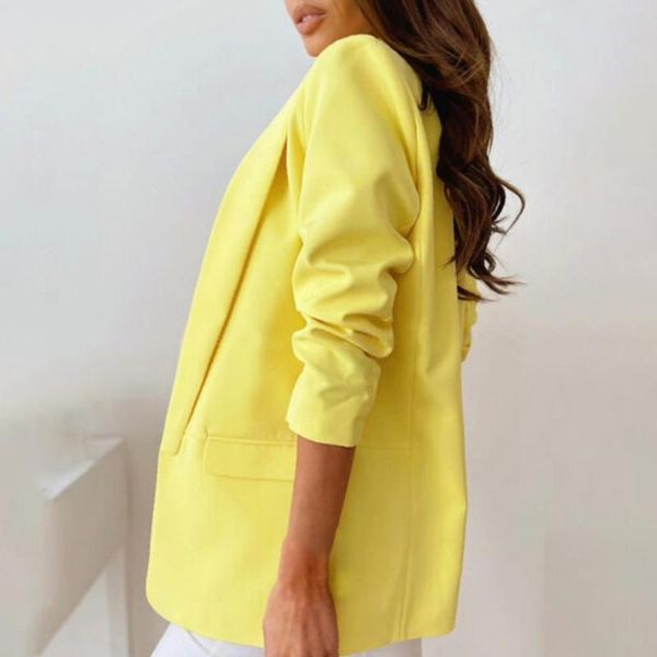 women's suits & blazers soft stylish shawl collar cardigan blazer female women regular sleeve for office, White;black
women's suits & blazers soft stylish shawl collar cardigan blazer female women regular sleeve for office, White;black