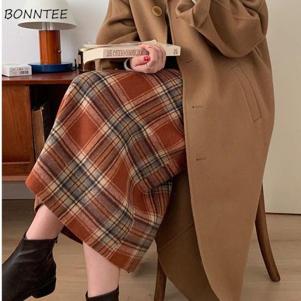 skirts women simple kpop plaid a-line preppy style ulzzang girlish outerwear vintage all-match feminine casual cozy mujer spring, Black 
skirts women simple kpop plaid a-line preppy style ulzzang girlish outerwear vintage all-match feminine casual cozy mujer spring, Black