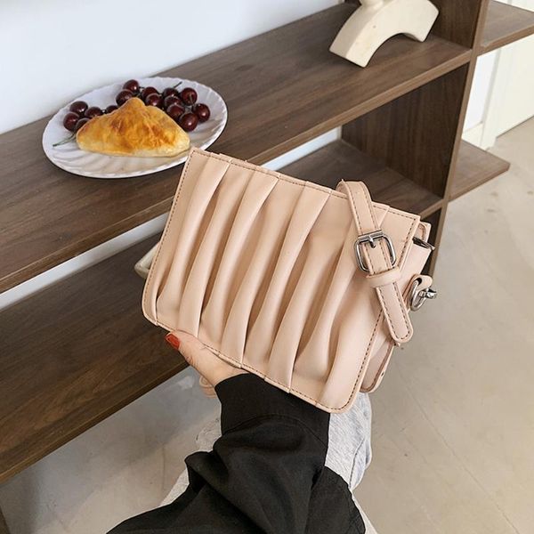 evening bags fashion pleated design women's pu leather cloud shoulder bag casual ladies square messenger solid color small handbags
evening bags fashion pleated design women's pu leather cloud shoulder bag casual ladies square messenger solid color small handbags