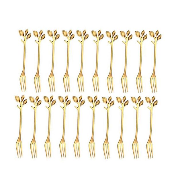 20pcs stainless steel flatware fruit fork dinnerware appetizer snack dessert kitchen tableware leaf shape forks
20pcs stainless steel flatware fruit fork dinnerware appetizer snack dessert kitchen tableware leaf shape forks