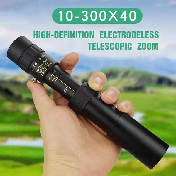 telescope & binoculars professional monocular 10-300x40 hd powerful portable zoom bak4-prism waterproof for camping
telescope & binoculars professional monocular 10-300x40 hd powerful portable zoom bak4-prism waterproof for camping