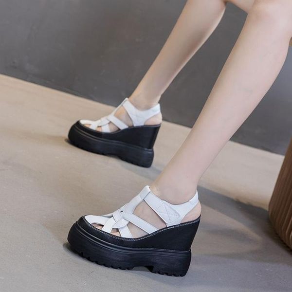 sandals women's platform 2021 summer split leather fashion high heels shoes for women ladies thick sole sandal, Black
sandals women's platform 2021 summer split leather fashion high heels shoes for women ladies thick sole sandal, Black