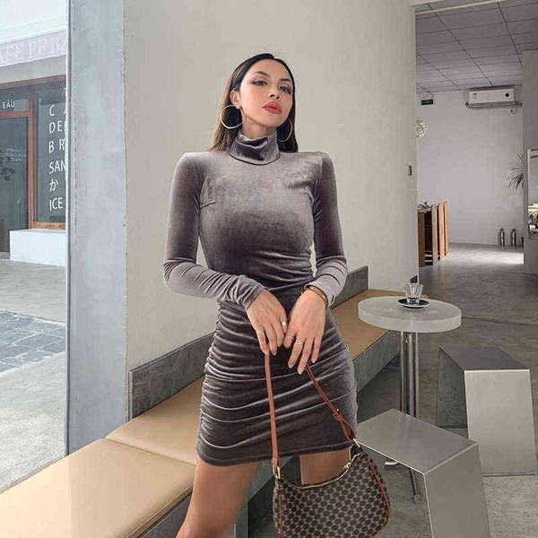 fashion basic solid women party dress winter new turtleneck suede mini dress autumn casual long sleeved pleated bodycon dresses y1204, Black;gray
fashion basic solid women party dress winter new turtleneck suede mini dress autumn casual long sleeved pleated bodycon dresses y1204, Black;gray