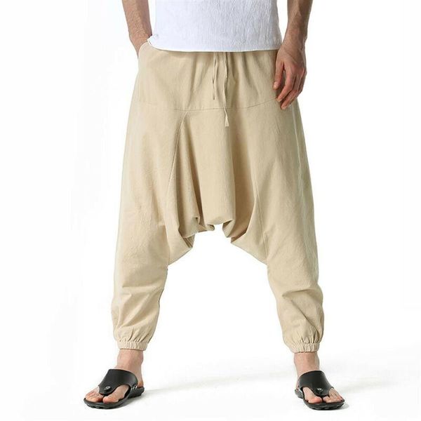 men's pants men long solid color gym casual loose plain harem trousers fashion pockets elastic waist full length bottom, Black
men's pants men long solid color gym casual loose plain harem trousers fashion pockets elastic waist full length bottom, Black