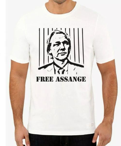 julian assange or you will pay anonymous t shirt hacker wtf wikileaks, White;black
julian assange or you will pay anonymous t shirt hacker wtf wikileaks, White;black