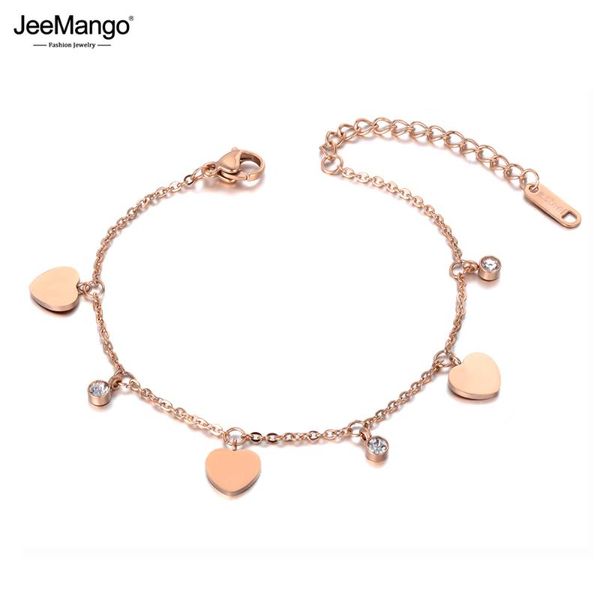 charm bracelets jeemango bohemia style stainless steel cz crystal heart for women girls rose gold summer beach jewelry jb19101, Golden;silver
charm bracelets jeemango bohemia style stainless steel cz crystal heart for women girls rose gold summer beach jewelry jb19101, Golden;silver