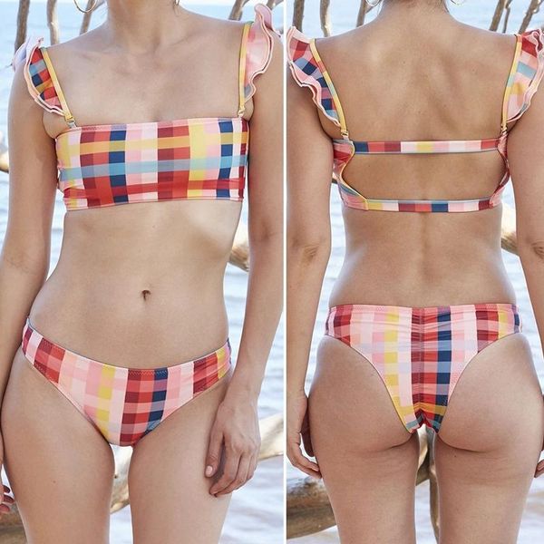 women's swimwear plaid printed bikini high waist triple-cornered split swimsuit set po color, White;black
women's swimwear plaid printed bikini high waist triple-cornered split swimsuit set po color, White;black